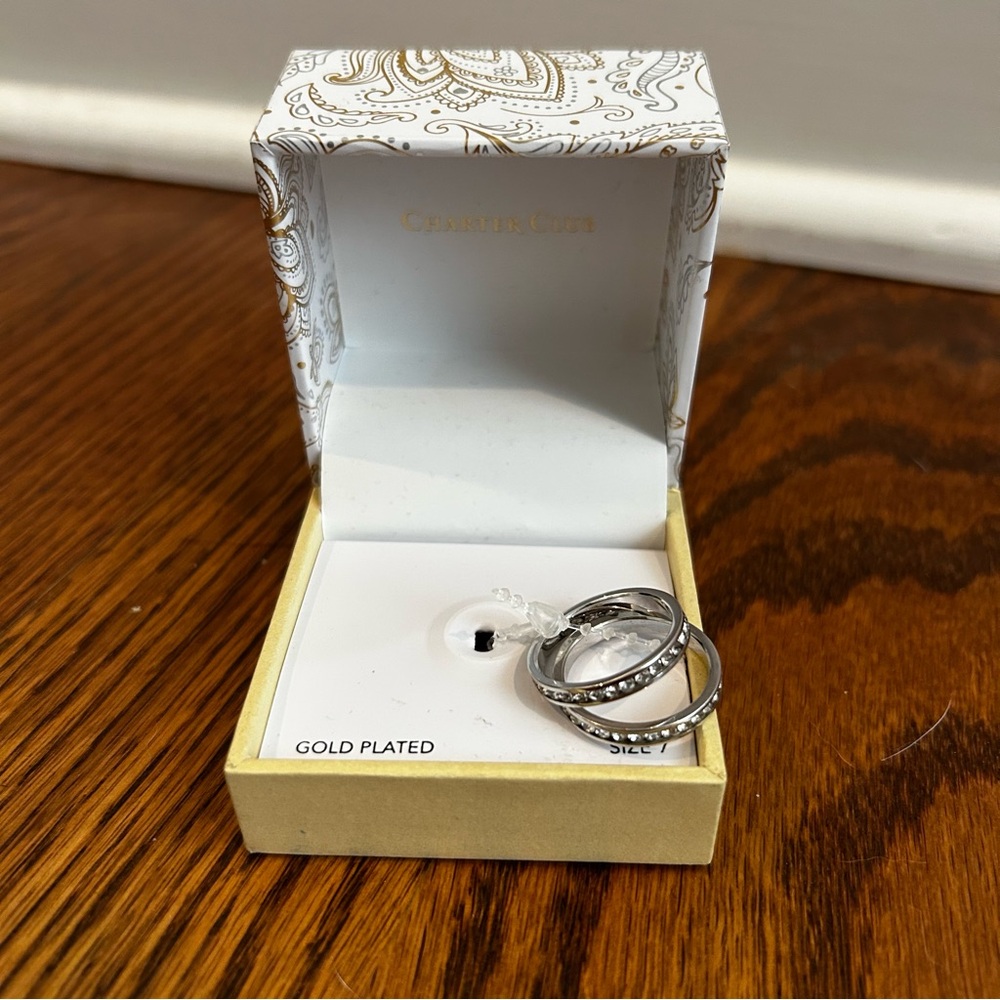 Charter Club Elegant Gold Plated Ring, Size 7, Brand New